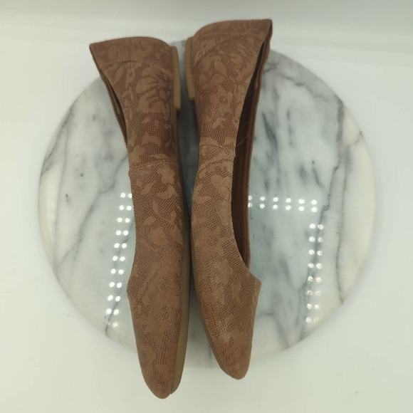 Boc Born Concepts Beige Tan Floral Flats Loafers Slip On Shoes Women's Size 9 - Picture 7 of 11